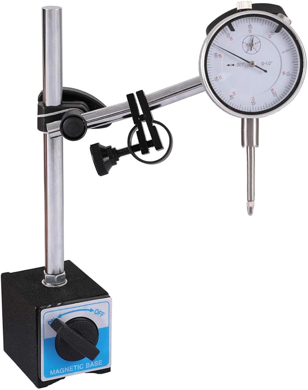 toolbux Dial Indicator Gauge 0-10mm/0.01mm High Accuracy Tools + Magnetic Base Stand Dial Indicator-picture-42
