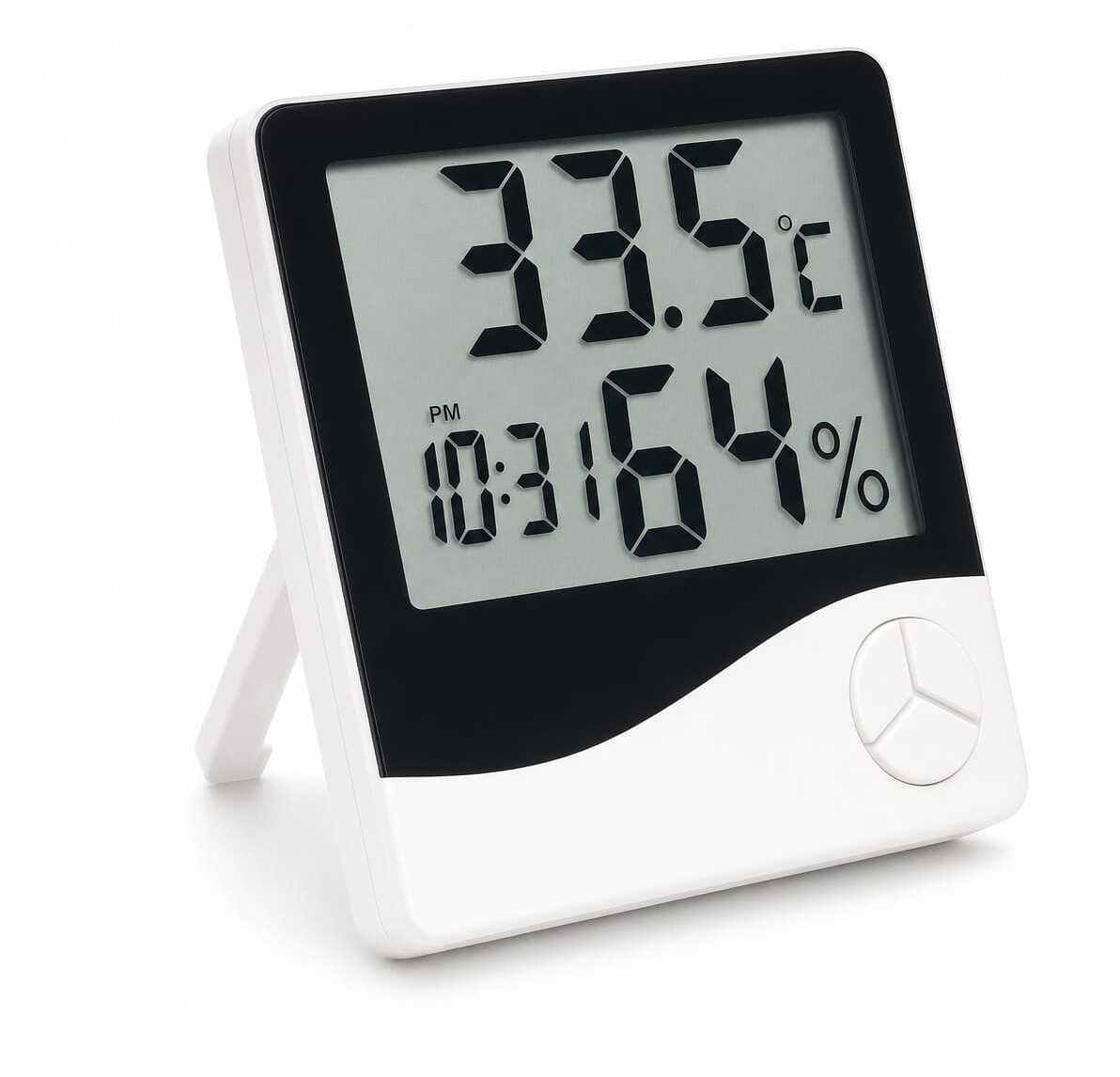 corelab scientific Digital Temperature & Humidity Meter HTC-1 with Clock, Alarm & Calendar Dial Indicator-picture-35