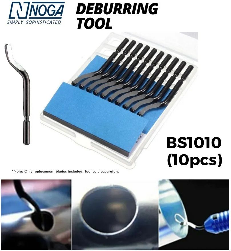 BS1010 S10 - ORIGINAL NOGA DEBURRING BLADES PACK OF 10 Test Indicator-picture-23