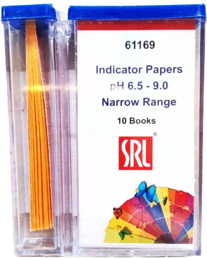 srl 61169-SRL pH Indicator Papers pH 6.5-9.0, (200 Stips, Pack of 10 Books) Test Indicator-picture-14