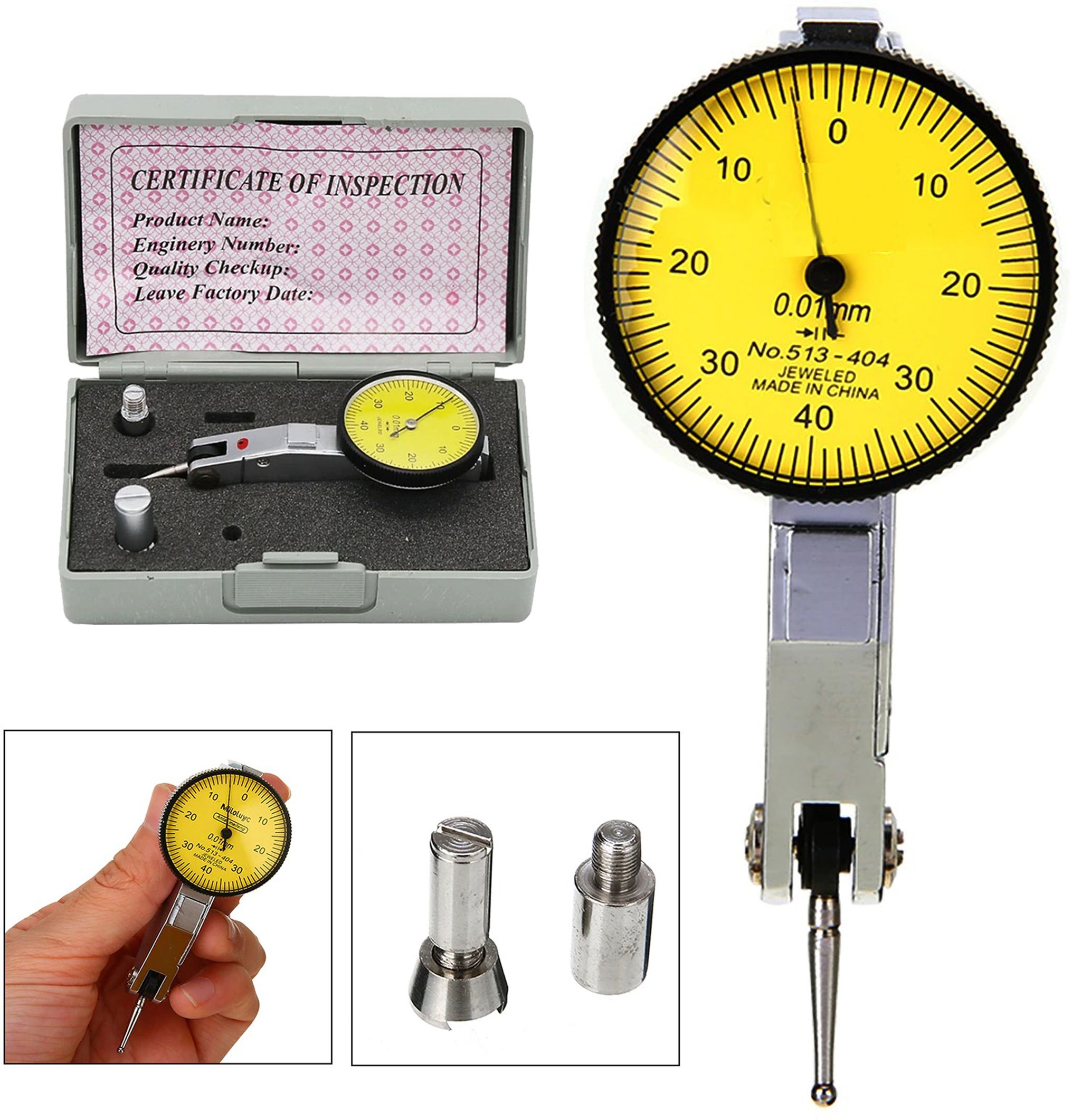 digital craft 0.01mm Dial Test Indicator 0–40–0 – Waterproof Lever Gauge with Dovetail Mount Dial Indicator-picture-22