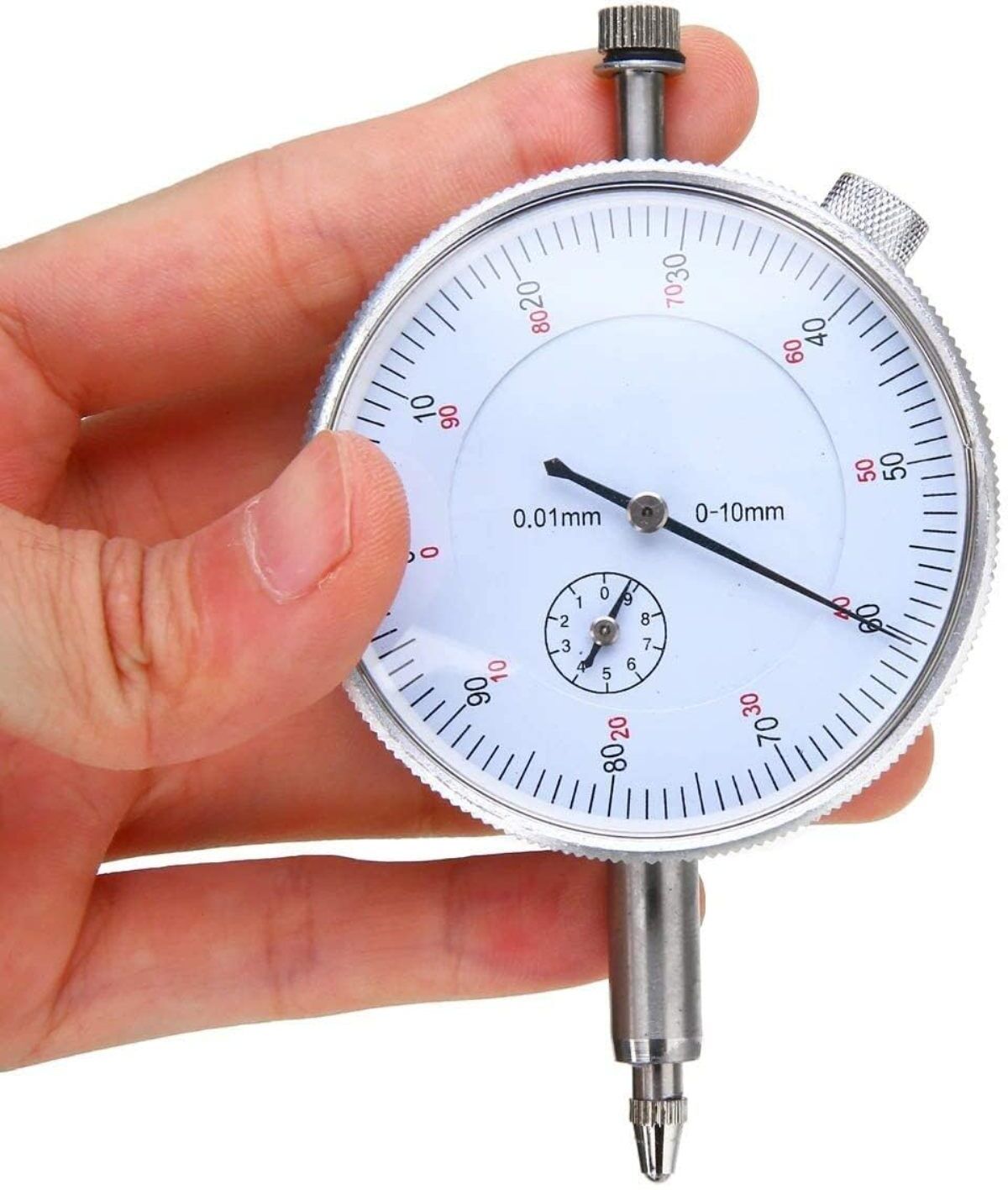 MC ZONE gauge 0-10 mm by 0.01 mm Metric Dial Indicators Dial Indicator-image-28