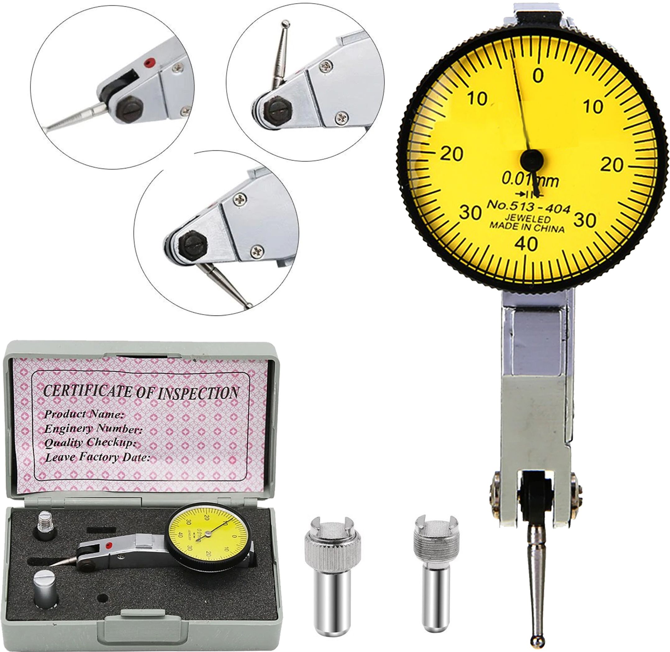 digital craft 0–40–0 Dial Test Indicator – 0.01mm Precision Lever Gauge with Adjustable Probe Dial Indicator-picture-15