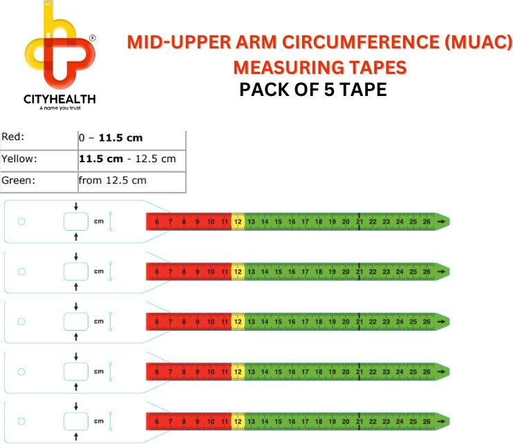 Mid-Upper Arm Circumference (MUAC) Measure Children up to 6 years (5 pcs) Measurement Tape-image-49