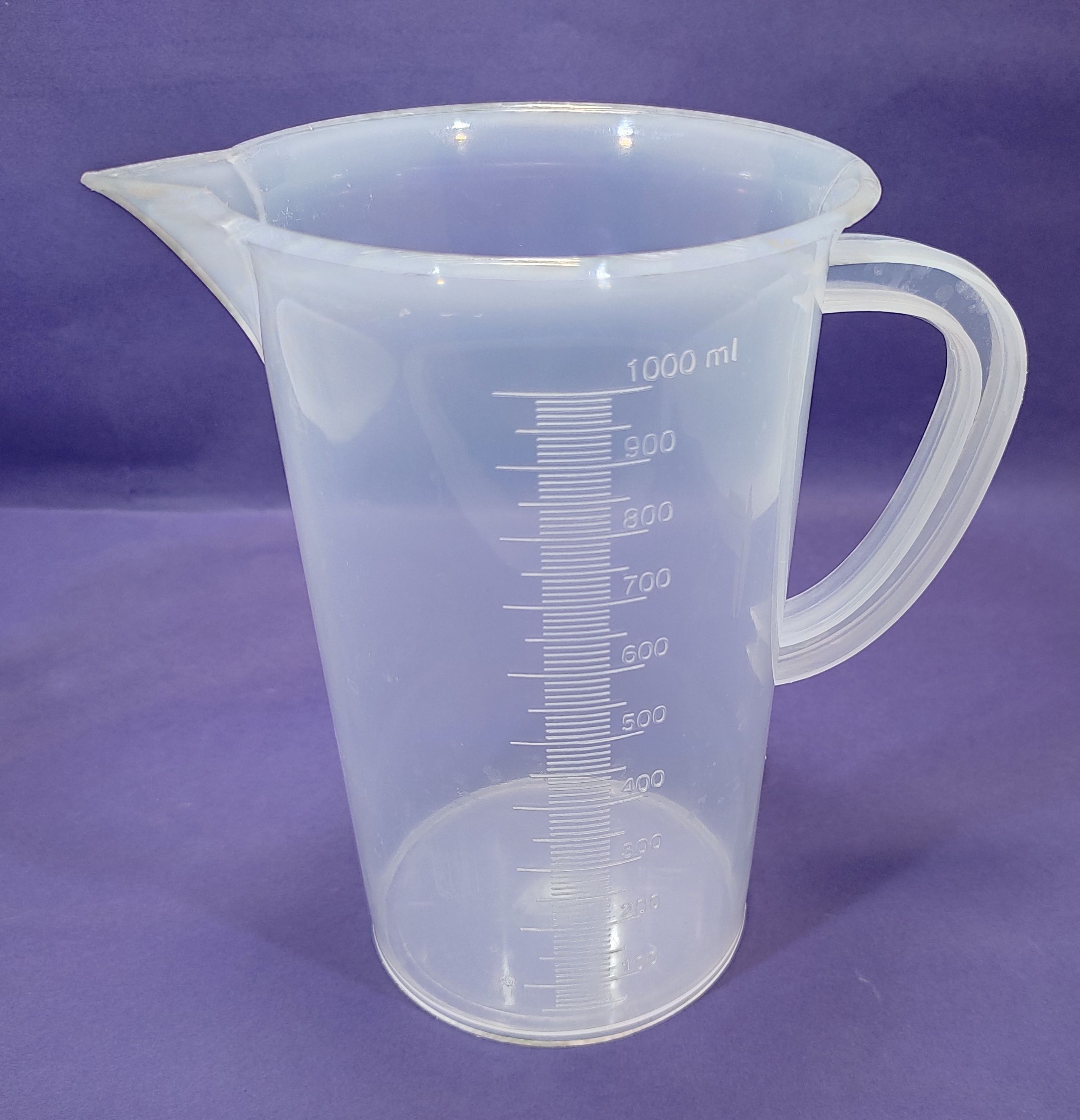 Measuring Jug 1000ml with Handle Transparent Plastic graduated (pack of 1) Measuring Cup-image-29