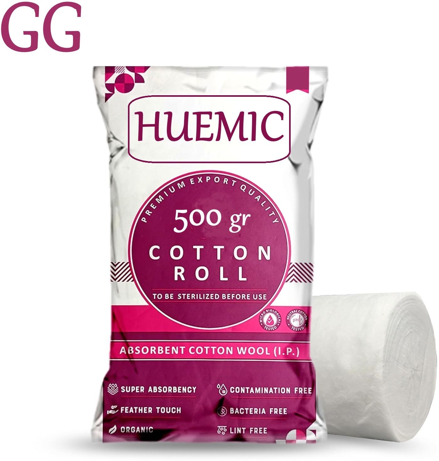 Pure Absorbent Cotton Roll 500gram for Baby Care Soft Cotton roll 25 Gauze Medical Dressing-image-49