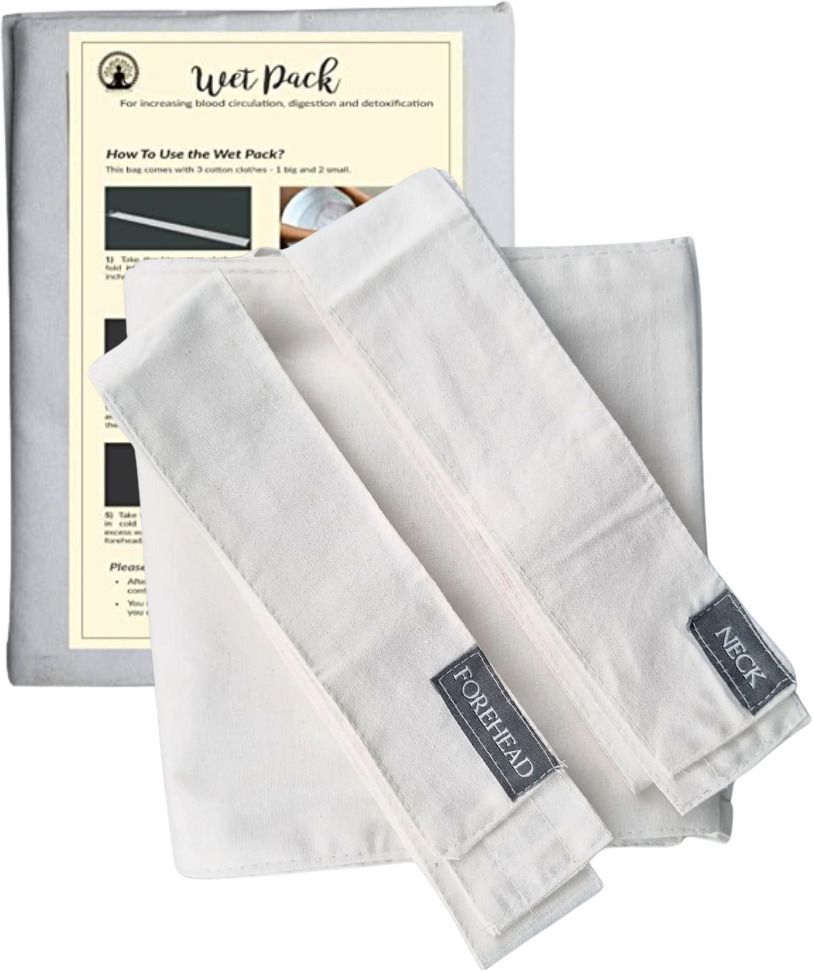 Wet pack cotton patti for body detox Satvic Lifestyle Gauze Medical Dressing-image-26