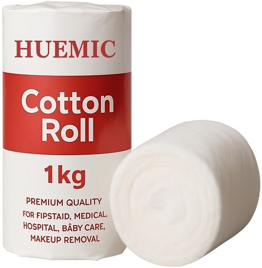 1kg Surgical Cotton Roll – High Absorbency Pure White Medical Cotton HD Gauze Medical Dressing