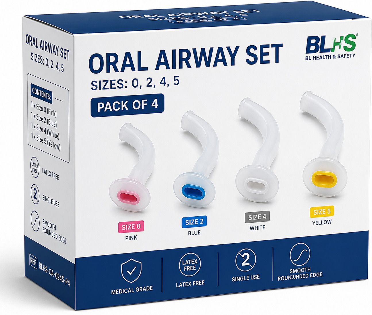 Oral Airway Set 0-2-4-5 Gauze Medical Dressing-image-23