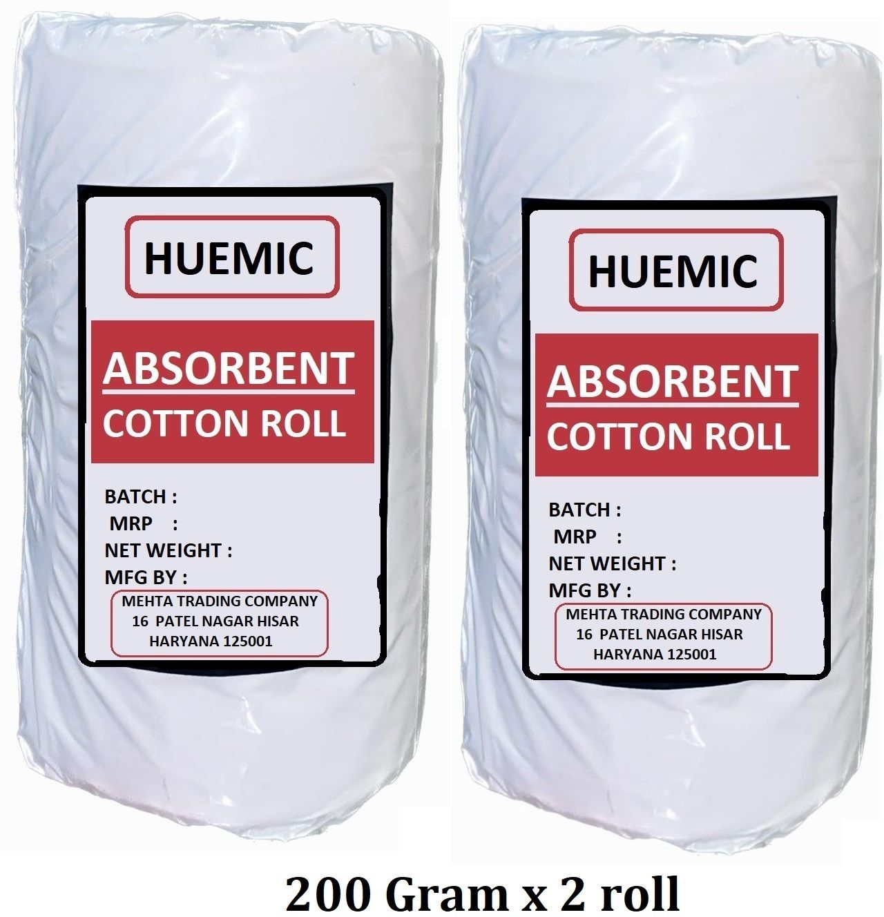 Cotton Roll 200g X 2 Roll Net Preimium Quality For First Aid, Medical, Hospital Gauze Medical Dressing-image-21
