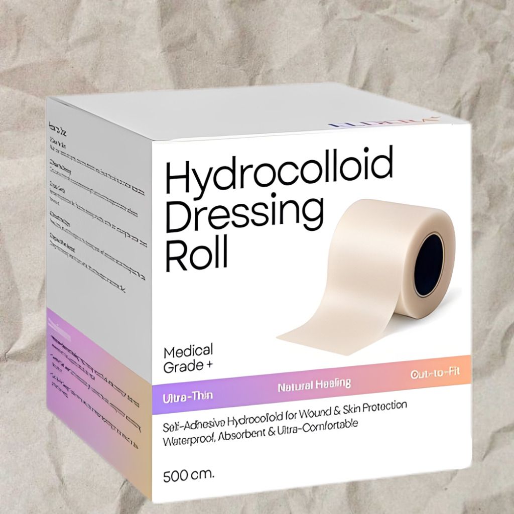 Medical Dressing Roll for Blisters, Acne and Burn Protection Hydrocolloid Medical Dressing-image-3