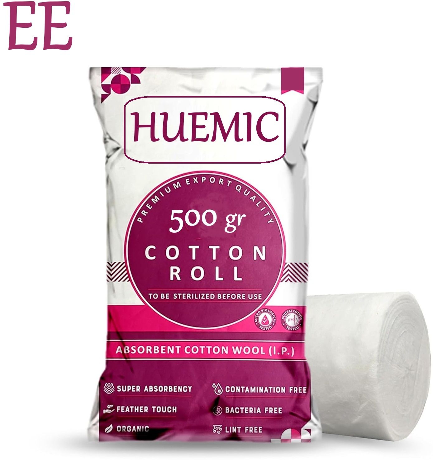Pure Absorbent Cotton Roll 500gram for Baby Care Soft Cotton roll 6 Gauze Medical Dressing-image-33