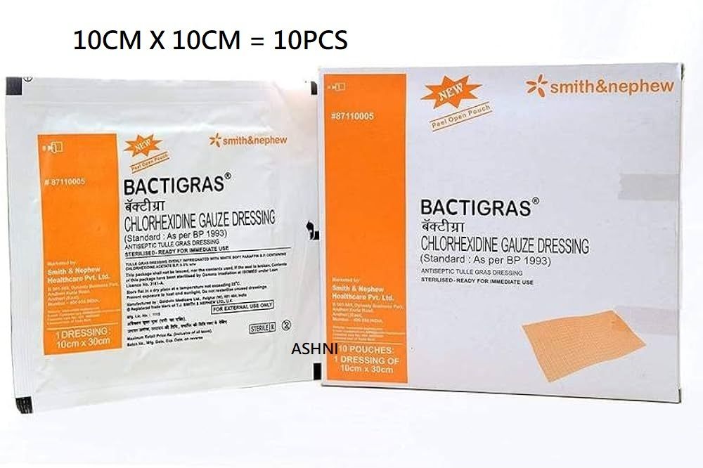 Sterile BACTIGRAS Chlorhexidine Gause For Medical Dressing 10PCS Gauze Medical Dressing