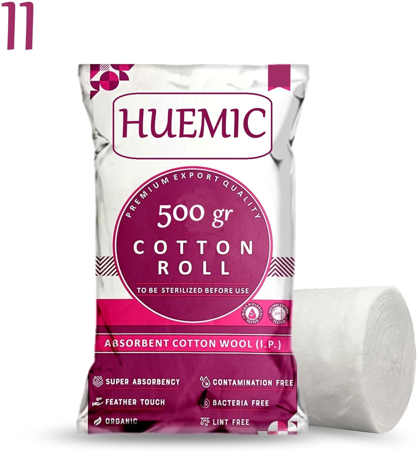 Pure Absorbent Cotton Roll 500gram for Baby Care Soft Cotton roll 3 Gauze Medical Dressing-image-34