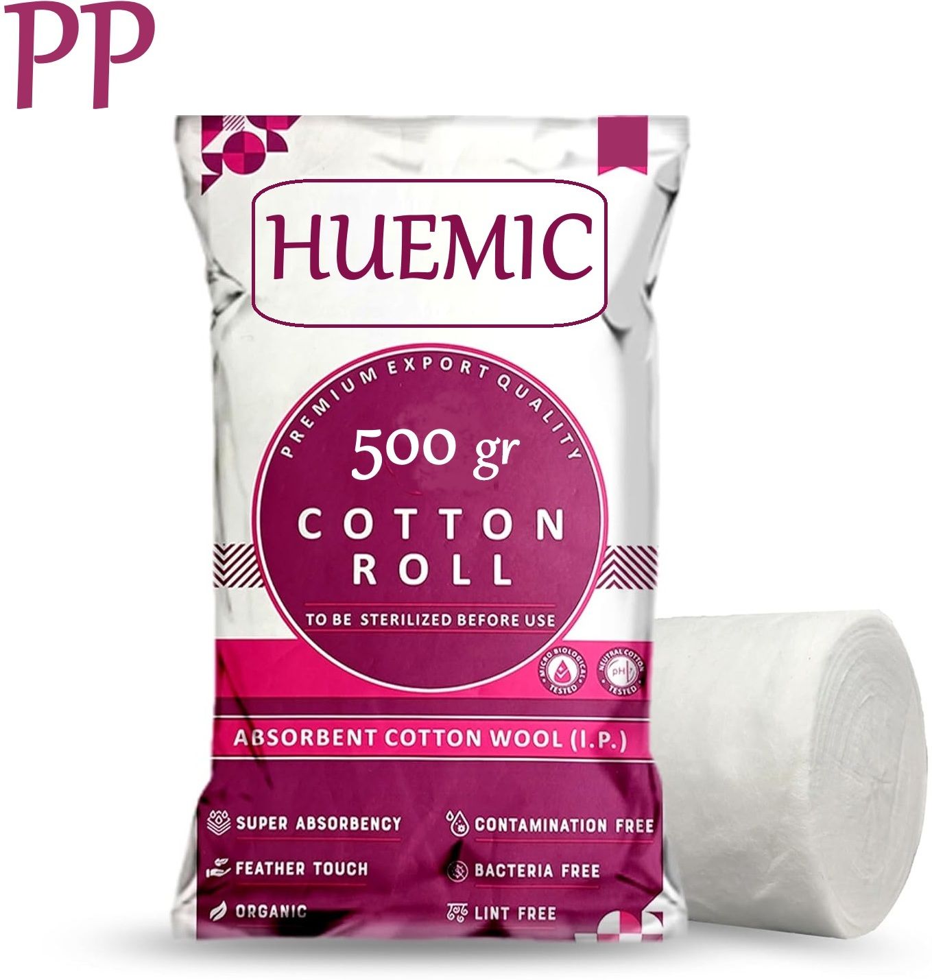 Pure Absorbent Cotton Roll 500gram for Baby Care Soft Cotton roll 11 Gauze Medical Dressing-image-22
