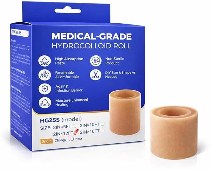 Hydrocolloid Dressing Roll, For Wound And Acne Care, Waterproof Wound Care Tape Hydrocolloid Medical Dressing-image-32