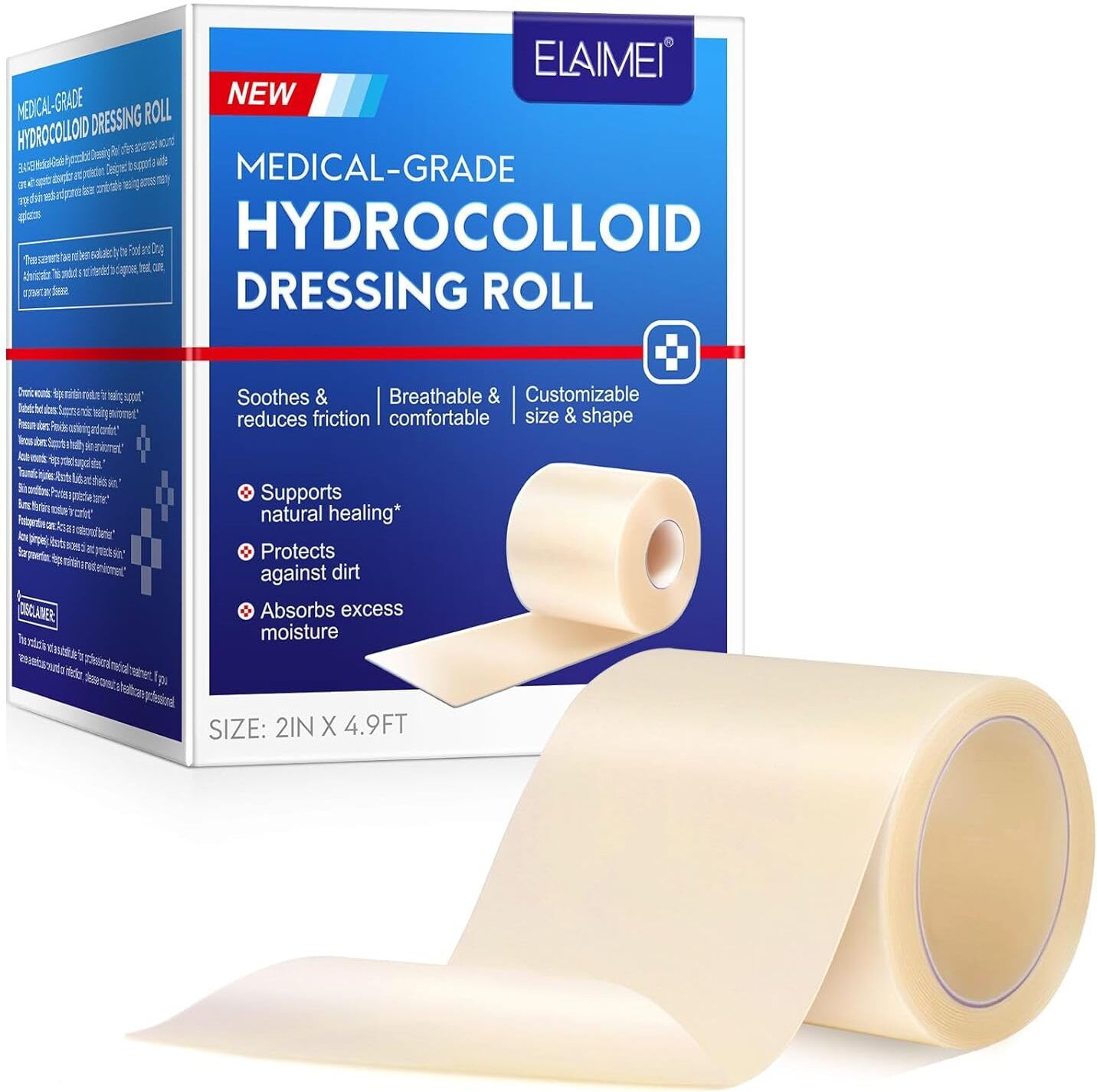 flexi madhav Medical Grade Hydrocolloid Dressing Roll 2 Inch x 5 Feet Hydrocolloid Medical Dressing-picture-17