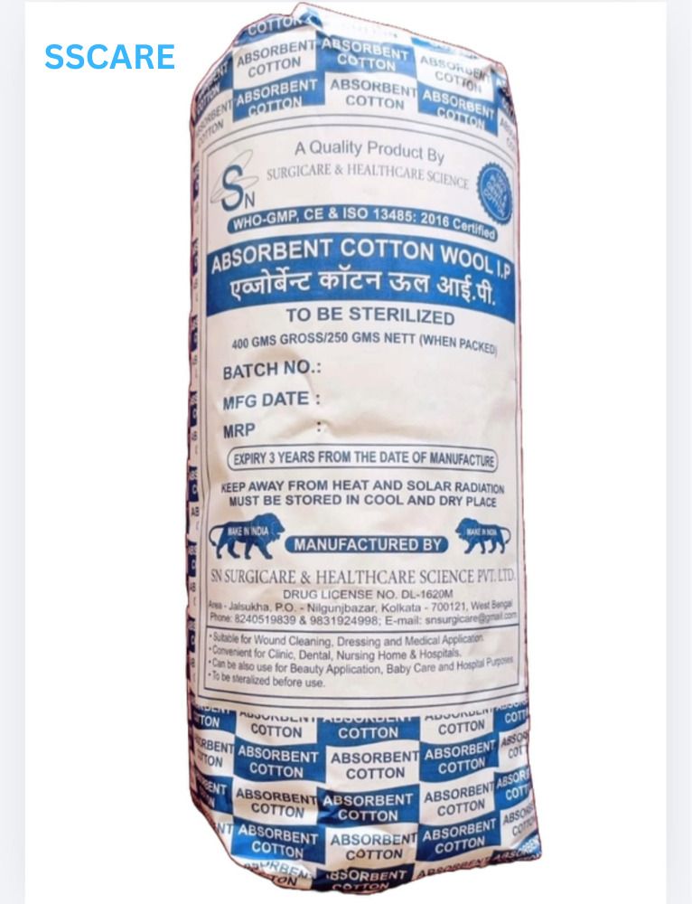 Absorbent Premium Surgical Cotton Wool 250 GM Gauze Medical Dressing-image-26