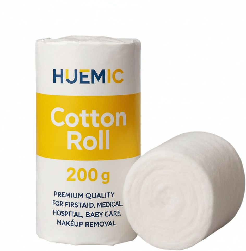 200 Gram Pure Absorbent Cotton Roll for Baby Care | Cosmetic & Skincare Gauze Medical Dressing-image-29