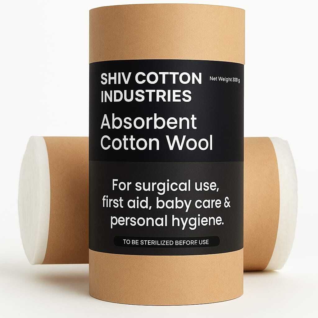 1KG Roll Surgical Cotton Roll | Absorbent & Hygienic Cotton for First Aid, Interactive dressings Medical Dressing
