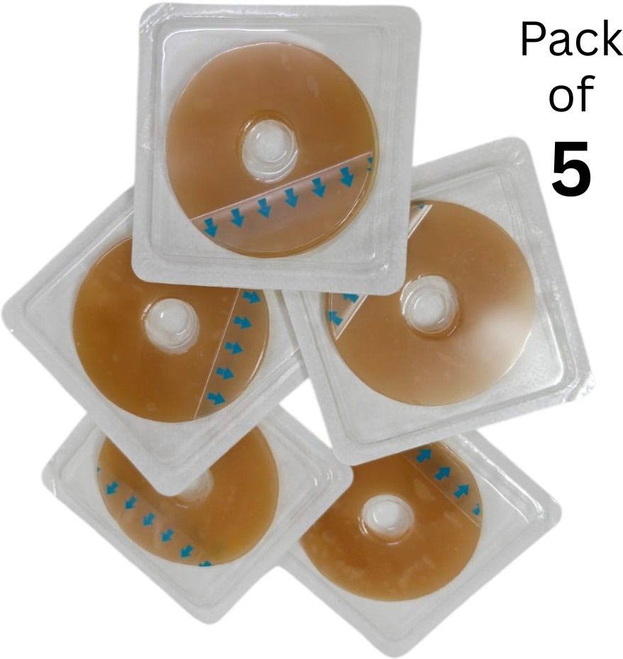 Ostomy Barrier Seal Ring | Colostomy | Ileostomy | Urostomy | (48x4mm) Hydrocolloid Medical Dressing-image-48