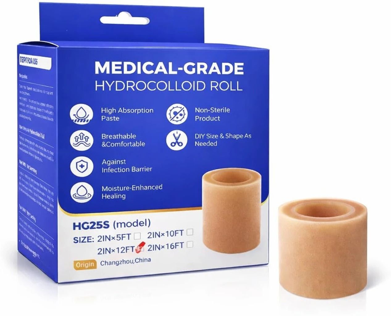 Medical-Grade Hydrocolloid Dressing Roll - Cut-to-Fit Hydrocolloid Medical Dressing-image-12