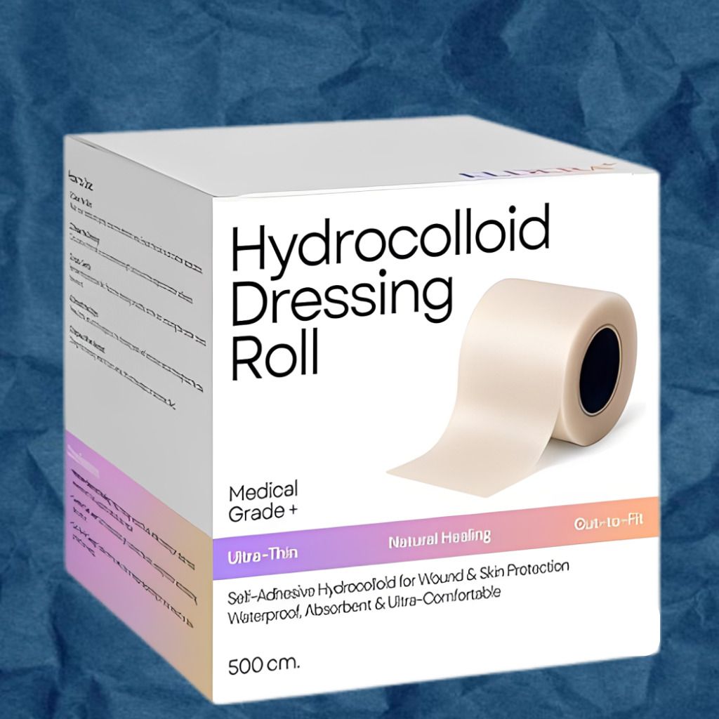 ashaka Hydrocolloid Roll for Waterproof Burn and Blister Protection Hydrocolloid Medical Dressing-picture-2