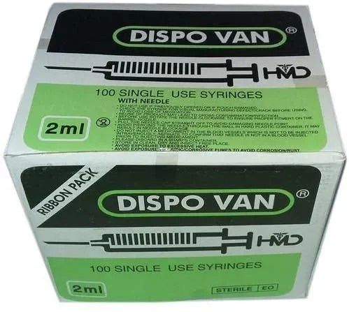 dispovan Disposable Syringe with Needle 2ml (100 Pcs),Single Use Sterile Hypodermic Medical Needle-picture-10