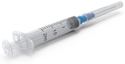 DISPOSABLE Syringe 2 ML SINGLE Use ONLY with needle ( 2 ML X 50 pcs) Medical Needle-image-12