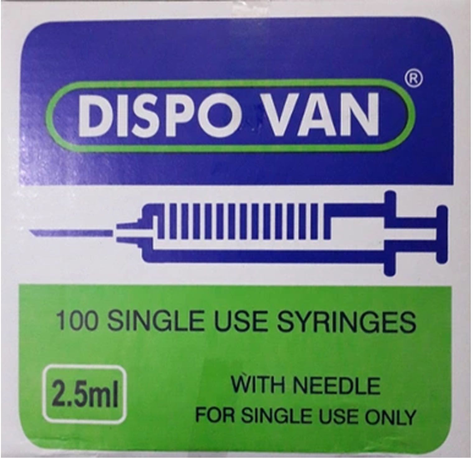 Dispovan Syringe with needle 2.5ml, Single use Syringes 100 Pcs Medical Needle-picture-10