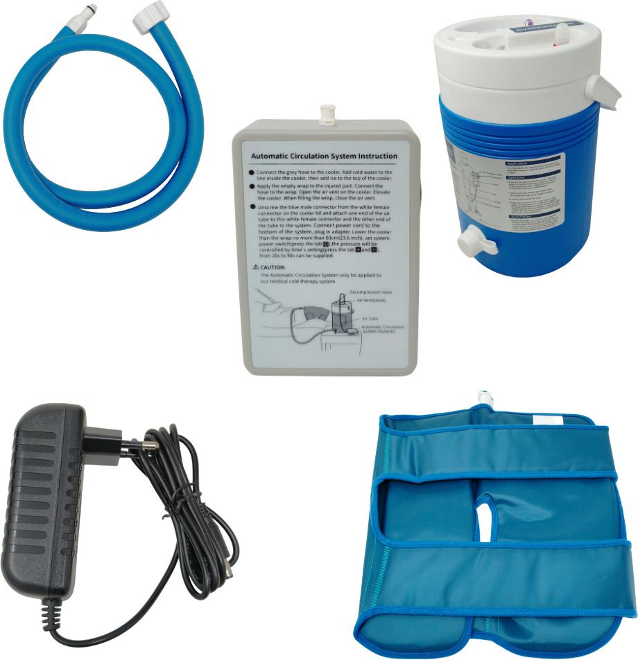biotronix Cryo Cold Therapy System for Sports Injury Recovery with 1 Knee Cuff Medical Reacher & Grabber-picture-18