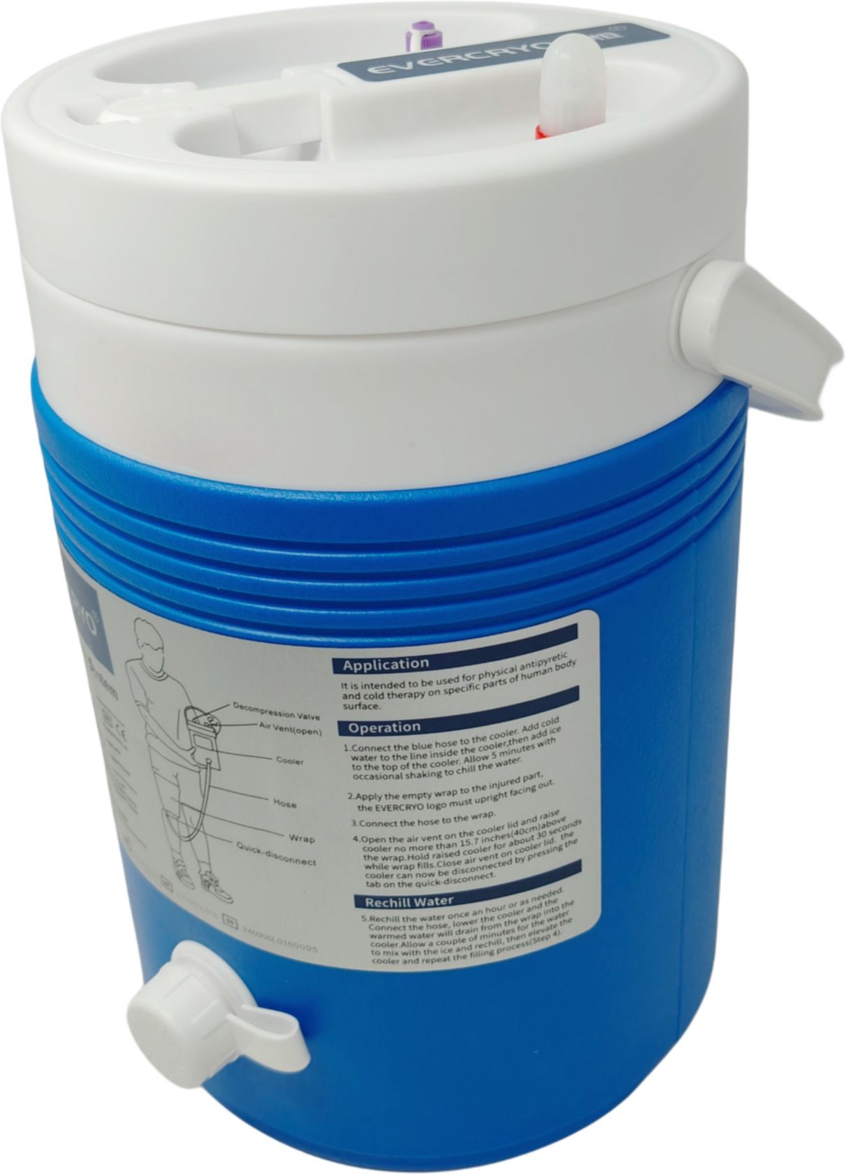 Portable Cryo Cold Therapy Device for Athelets with 1 Shoulder Cuff Medical Reacher & Grabber-image-49