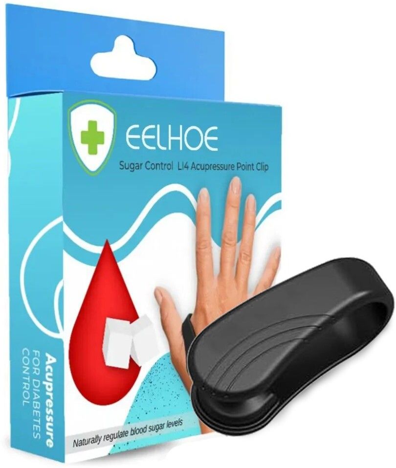 Accupressure Clip for Diabetics | Sugar Control Li4 Acupressure Point Clip Medical Reacher & Grabber-image-43