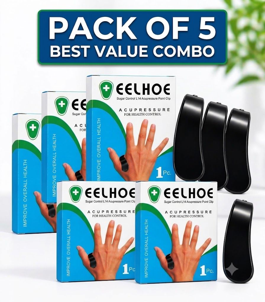 eelhoe Sugar Control Acupressure Clip for Diabetics LI4 Point Clip Pack of 5 Medical Reacher & Grabber-picture-33