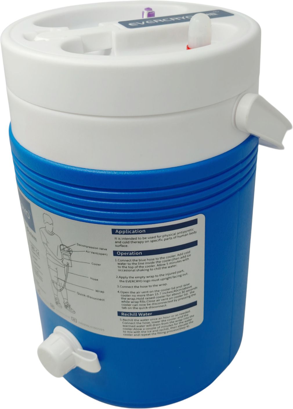 Advanced Cryo Cold Therapy Unit with 1 Knee Cuff for Reduce Infllamation Medical Reacher & Grabber-image-9