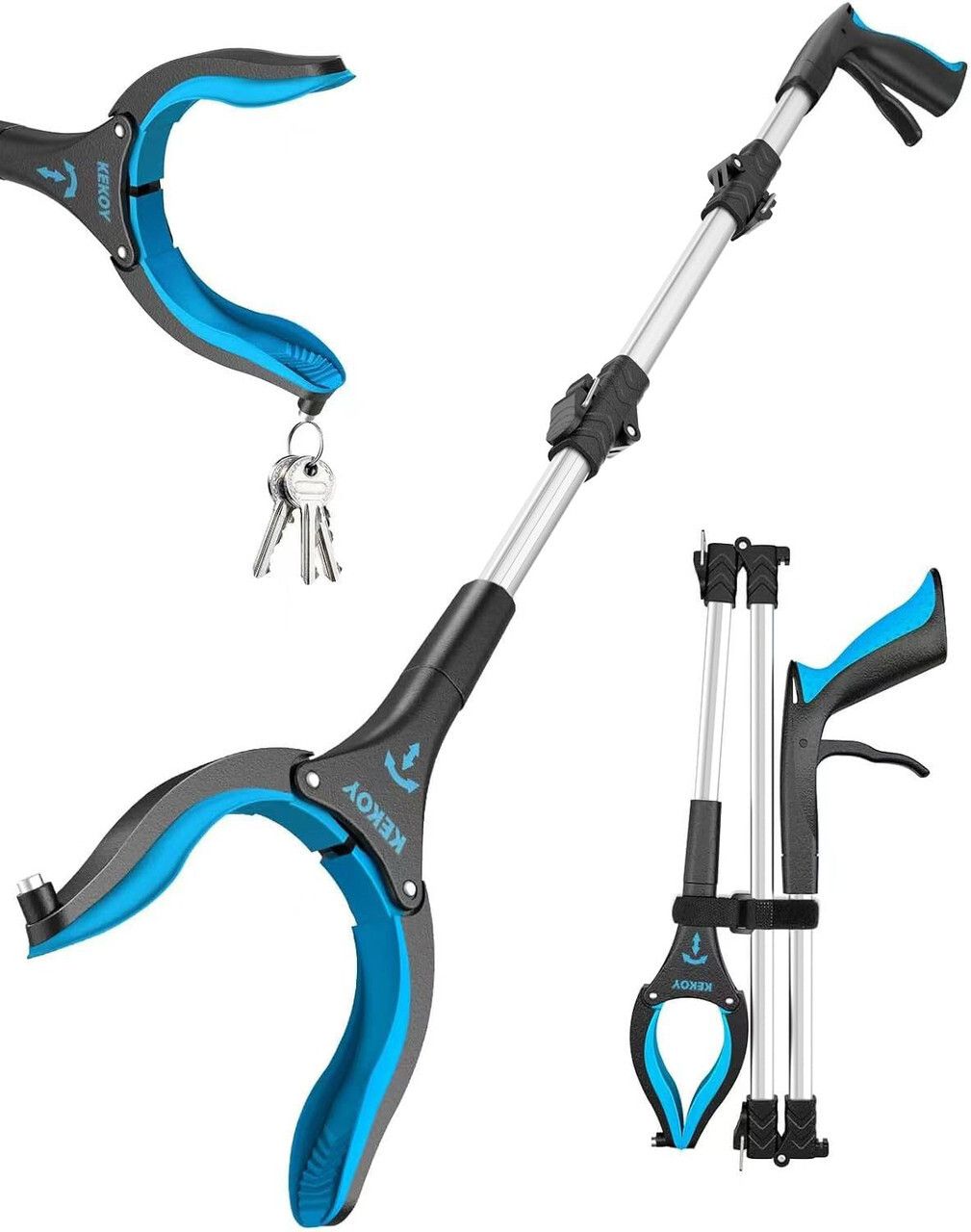 6inch Grabber Reacher Tool for Seniors, Foldable Reacher Grabbers Pickup Stick Medical Reacher & Grabber-image-30