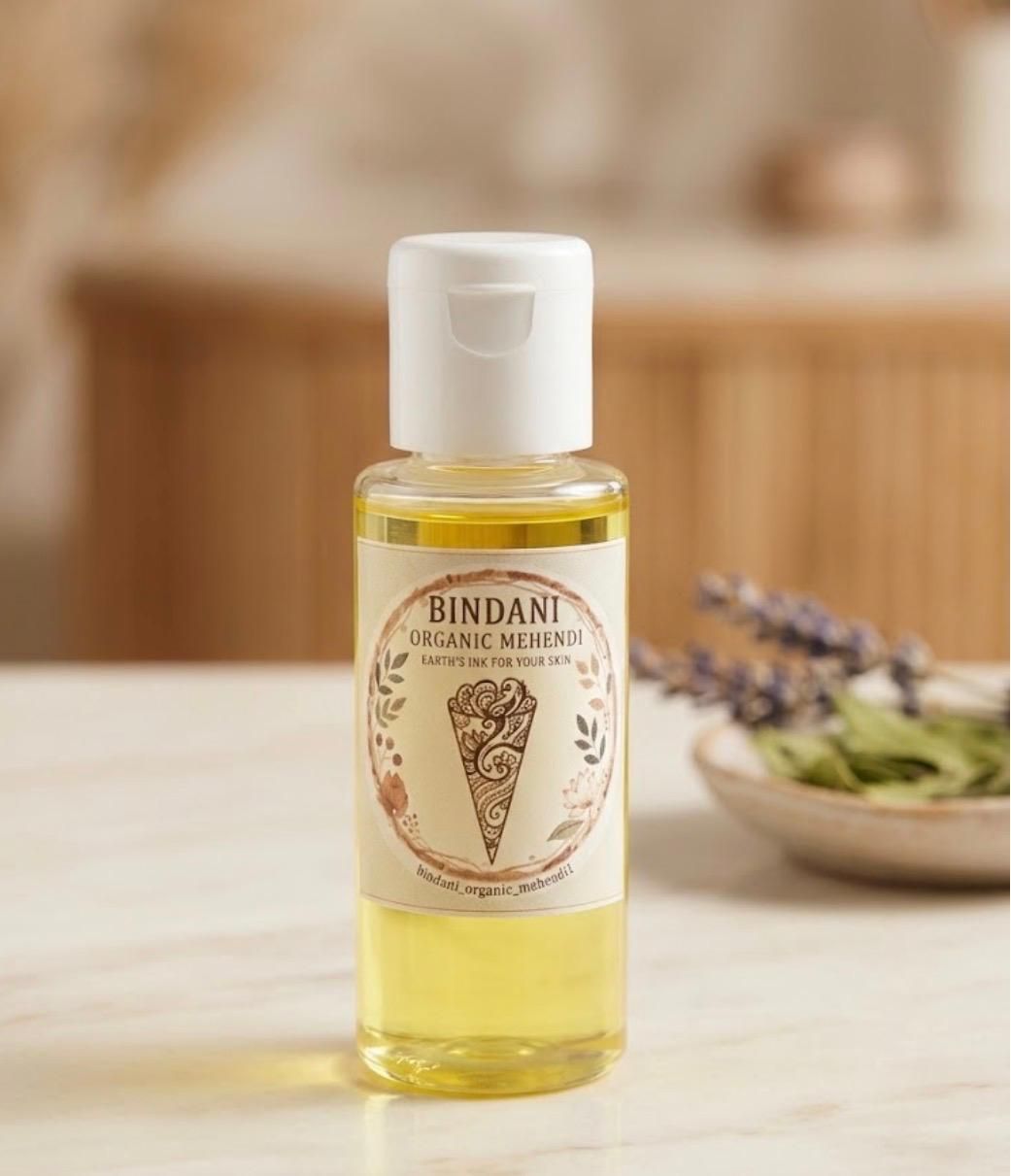Bridal mix oil Hand Mehendi Darkening Oil for Long Lasting Stain & Natural Shine Natural Mehendi-image-29