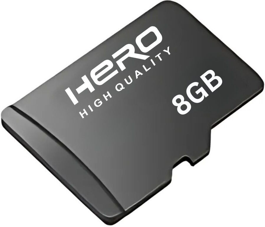 herohighquality 2 PRO 8 GB MicroSD Card Class 10 100 MB/s Memory Card Compatible with Mobile, Tablet, Computer, Gaming Console