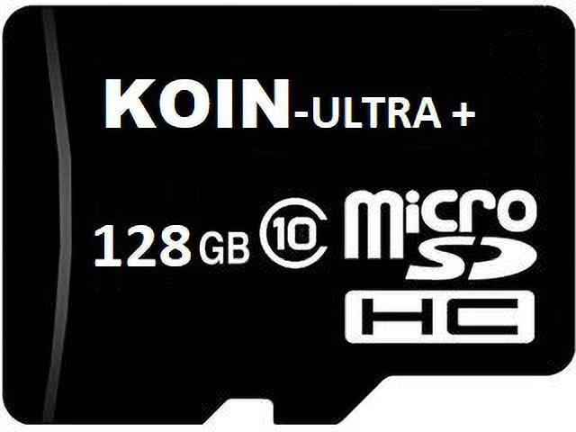 MOREBYTE Ultra Plus 128gb Memory card Class 10 transfer speed upto 100mb/s Ultra Plus 128 GB MicroSD Card Class 10 90 MB/s Memory Card Compatible with Camera, Computer, Mobile, Tablet image 1