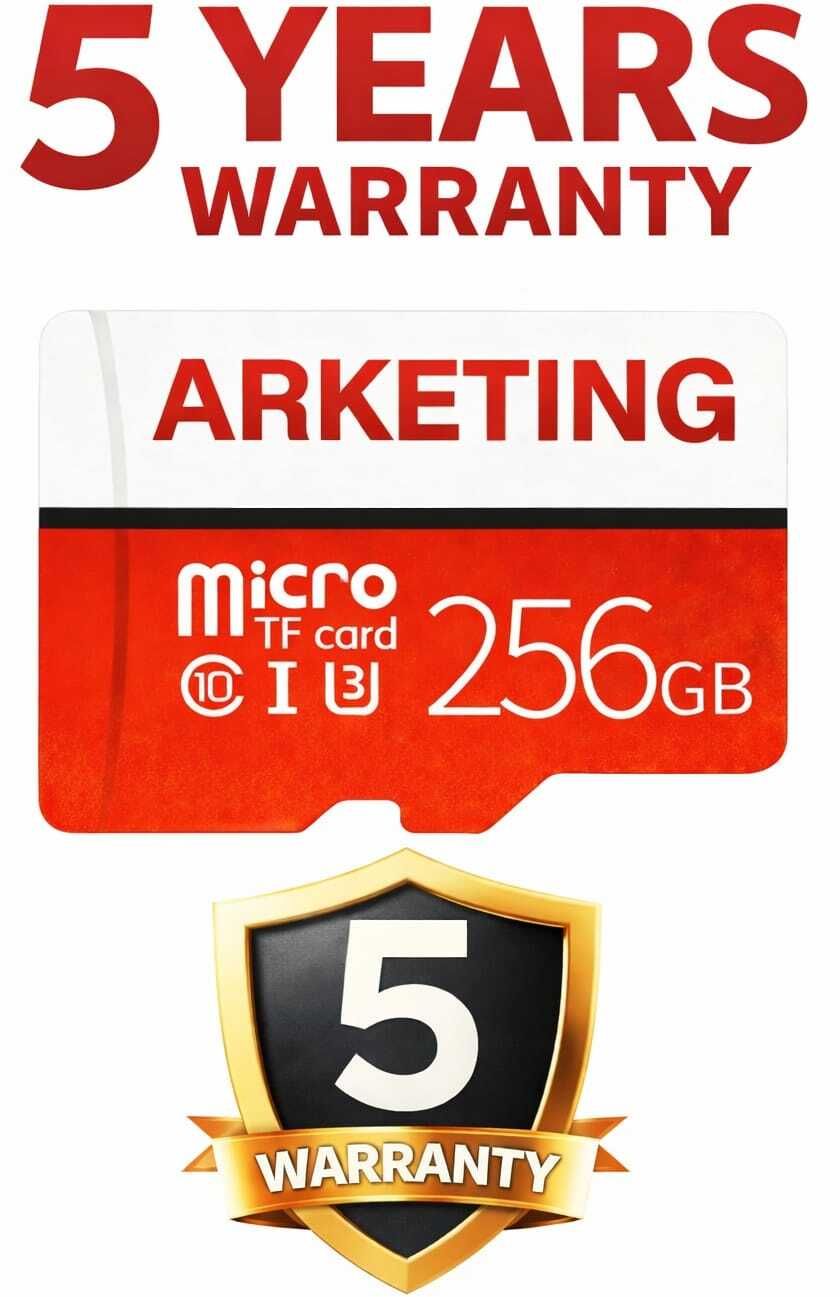 ARKETING FT8 TF 210 256 GB MicroSD Card Class 10 120 MB/s Memory Card Compatible with Camera, Computer, Mobile, Tablet
