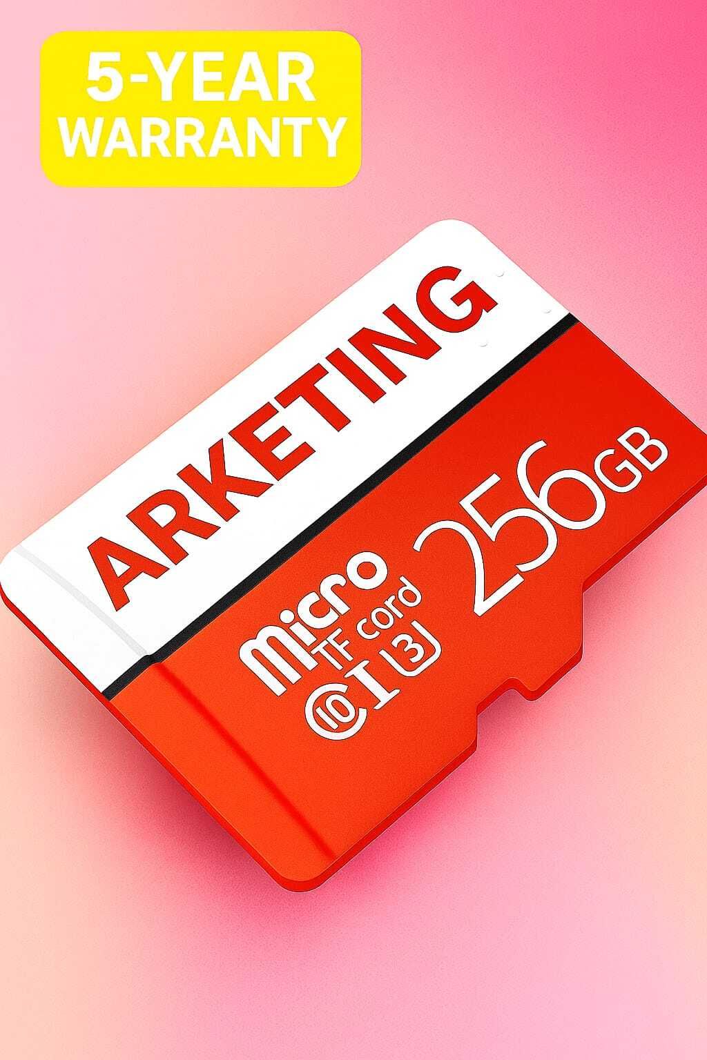 ARKETING S/2-256 S/2 256 GB MicroSDHC Class 10 120 MB/s Memory Card Compatible with Camera, Mobile, Tablet, Computer, Gaming Console