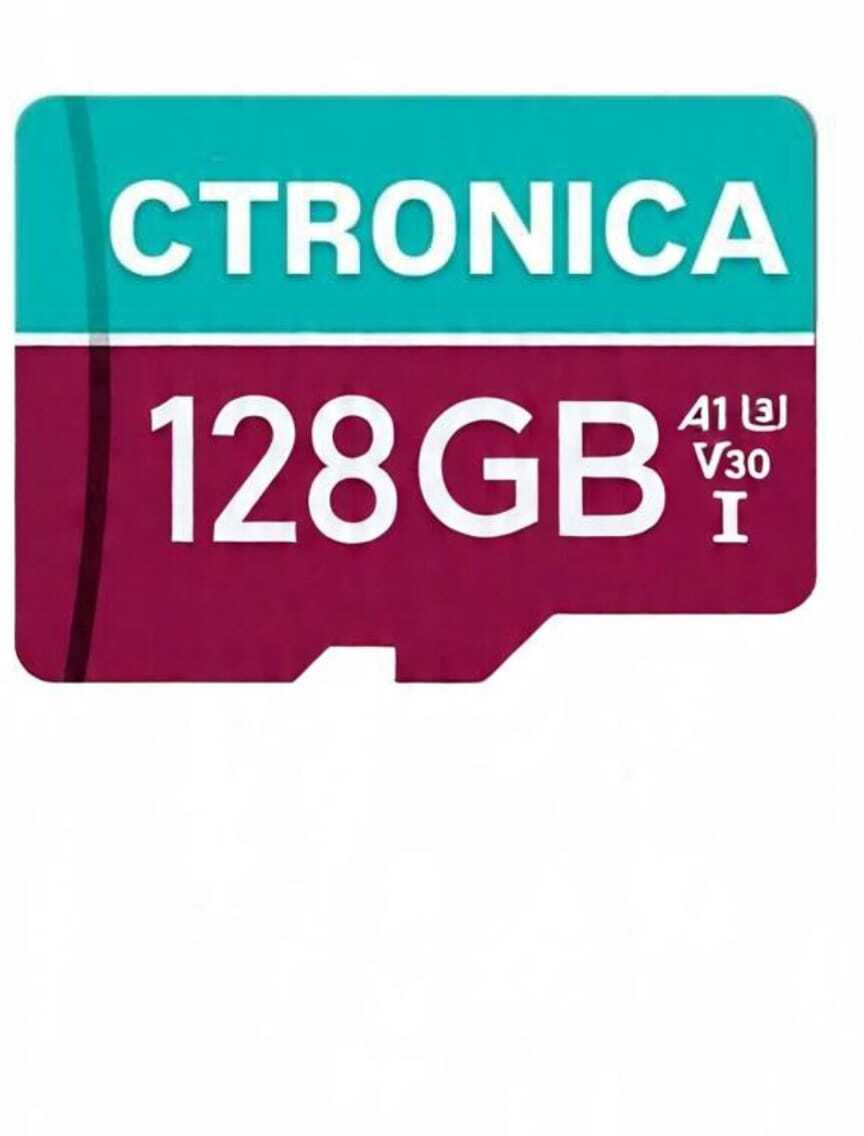 CTRONICA 128 128 128 GB MicroSDHC Class 10 130 MB/s Memory Card Compatible with Mobile, Tablet, Computer, Camera image 1