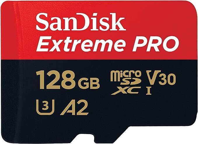 SanDisk Extreme Pro 128 GB MicroSDHC Class 10 200 MB/sMemory Card