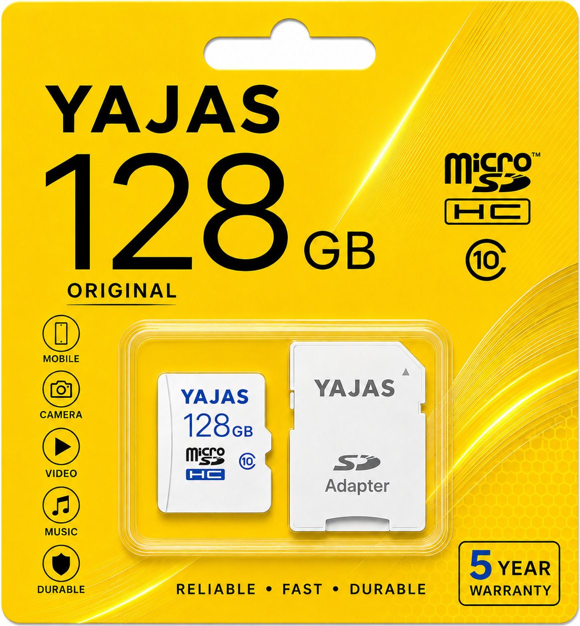 yajas microSDXC UHS-I U1 MemoryCard AND SDCARD 10 128 GB MicroSDHC Class 10 140 MB/s Memory Card Compatible with Camera, Computer, Gaming Console, Mobile, Tablet-image-26