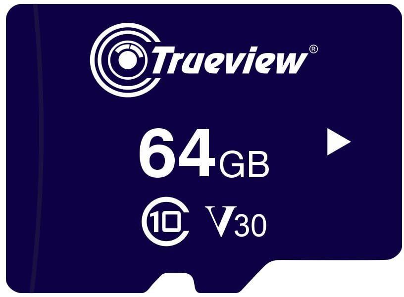 Trueview T29980-A UHS-3 64 GB MicroSD Card Class 10 73.8 MB/s Memory Card Compatible with Camera, Computer, Gaming Console, Mobile, Tablet image 1