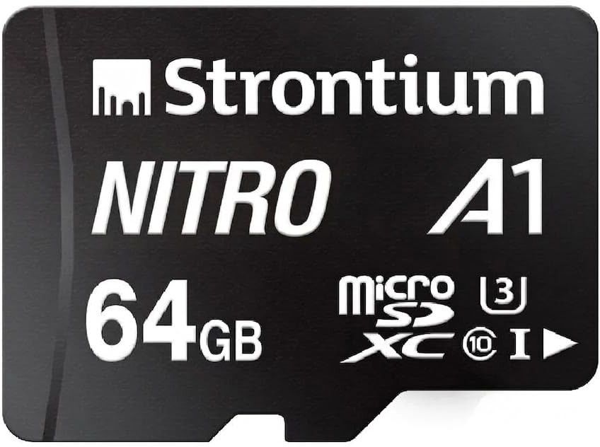 Strontium 64 GB Micro SD Class 10 UHS-I U3 64 GB MicroSDXC Class 10 100 MB/s Memory Card Compatible with Camera, Mobile, Gaming Console, Tablet-image-9