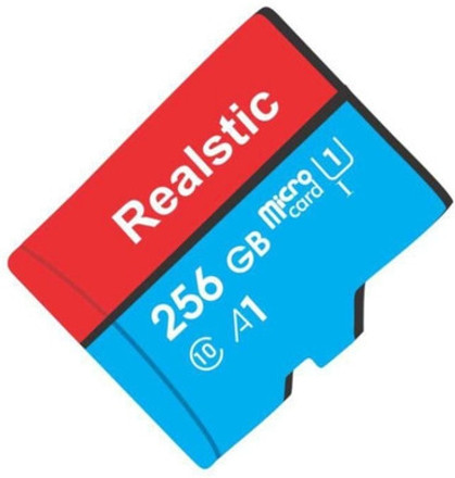 Realstic 256GB-Rl-mmc-050 Ultra 256 GB MicroSDXC Class 10 130 MB/s Memory Card Compatible with Camera, Computer, Mobile, Tablet image 1