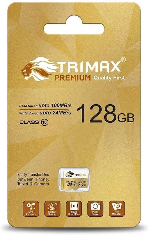 Trimax Memory Card 02 Ultra Speed 128 GB MicroSDXC Class 10 100 MB/s Memory Card Compatible with Camera, Computer, Gaming Console, Mobile, Tablet-image-39