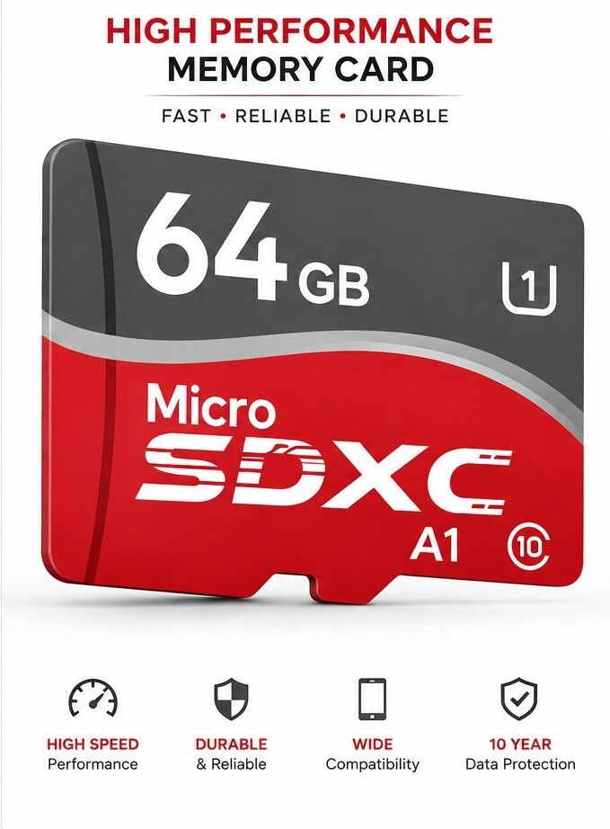 RP Gadgets RPSQUAR-064G-GO61A Ultra 64 GB MicroSDHC Class 10 150 MB/s Memory Card Compatible with Mobile, Tablet, Camera Ultr 64 GB MicroSDHC Class 10 150 MB/s Memory Card Compatible with Mobile, Camera, Computer, Tablet Ultra 64 GB MicroSDXC Class 10 140 MB/s Memory Card Compatible with Mobile, Tablet, Computer, Camera-image-46