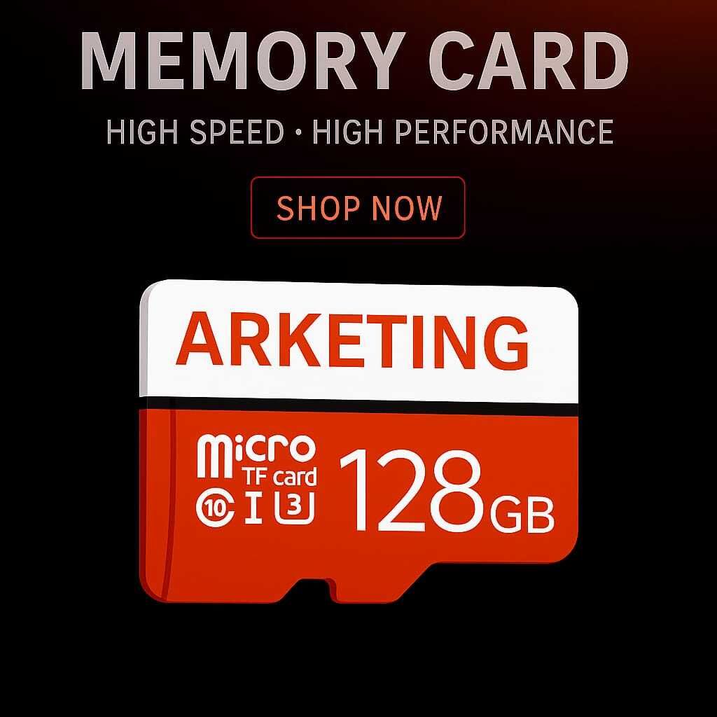 ARKETING S/1 G/1 128 GB MiniSD Card Class 10 120 MB/s Memory Card Compatible with Mobile, Tablet, Camera, Computer